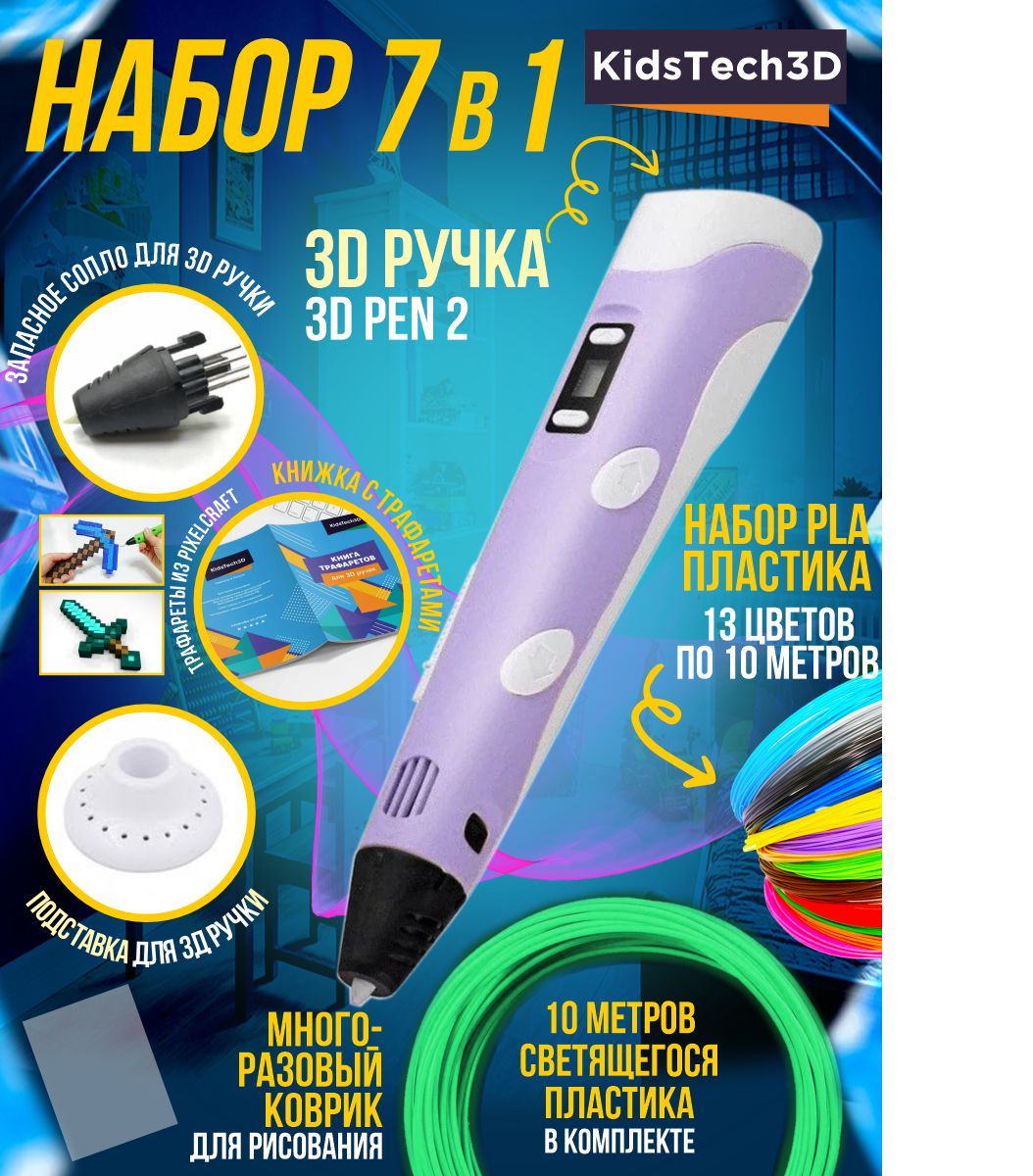 Сиреневый набор 7в1